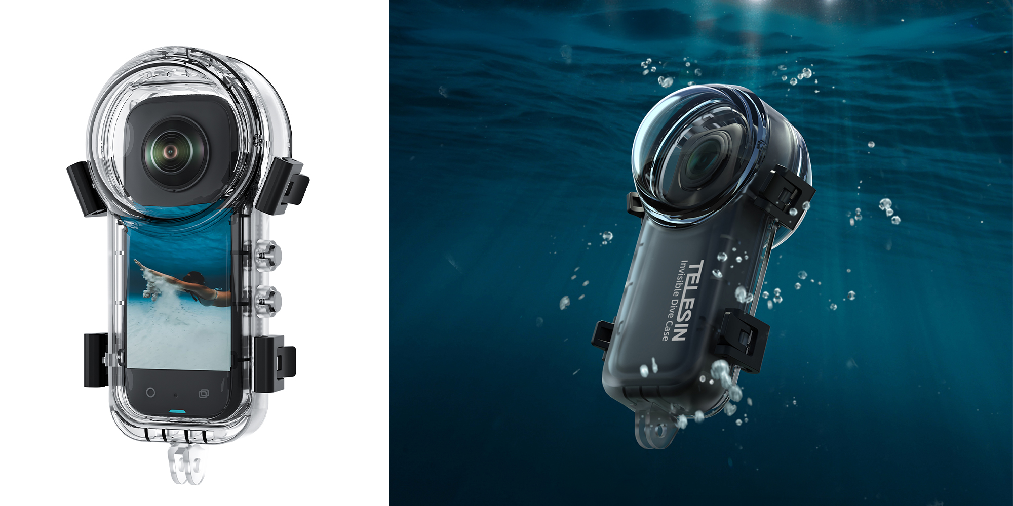 Obudowa wodoodporna Telesin S4-WTP-08-TIS do kamer Insta360 X4